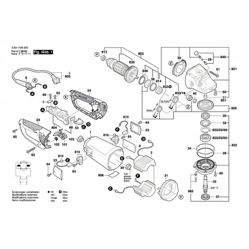 Запчасти для УШМ Bosch GWS 26-230B